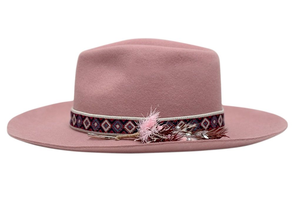 Pink Mirage Felt Fedora