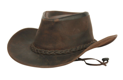 The Maverick Leather Cowboy Hat