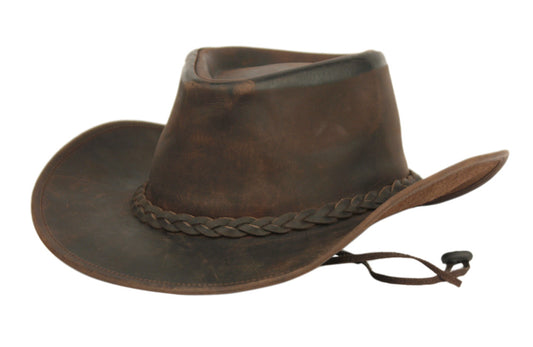 The Maverick Leather Cowboy Hat