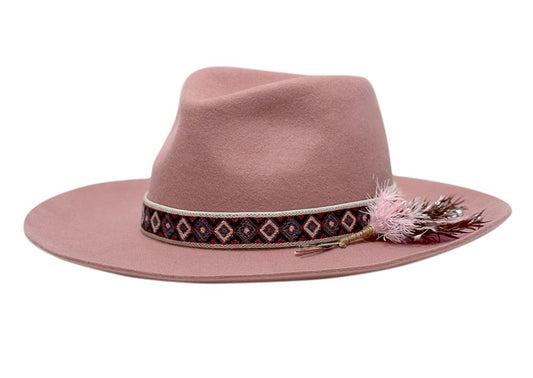 Pink Mirage Felt Fedora