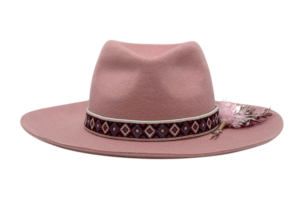 Pink Mirage Felt Fedora