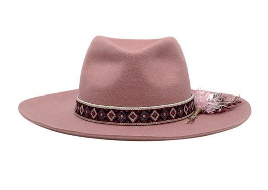 Pink Mirage Felt Fedora