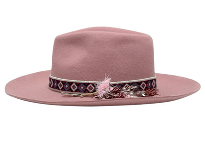 Pink Mirage Felt Fedora